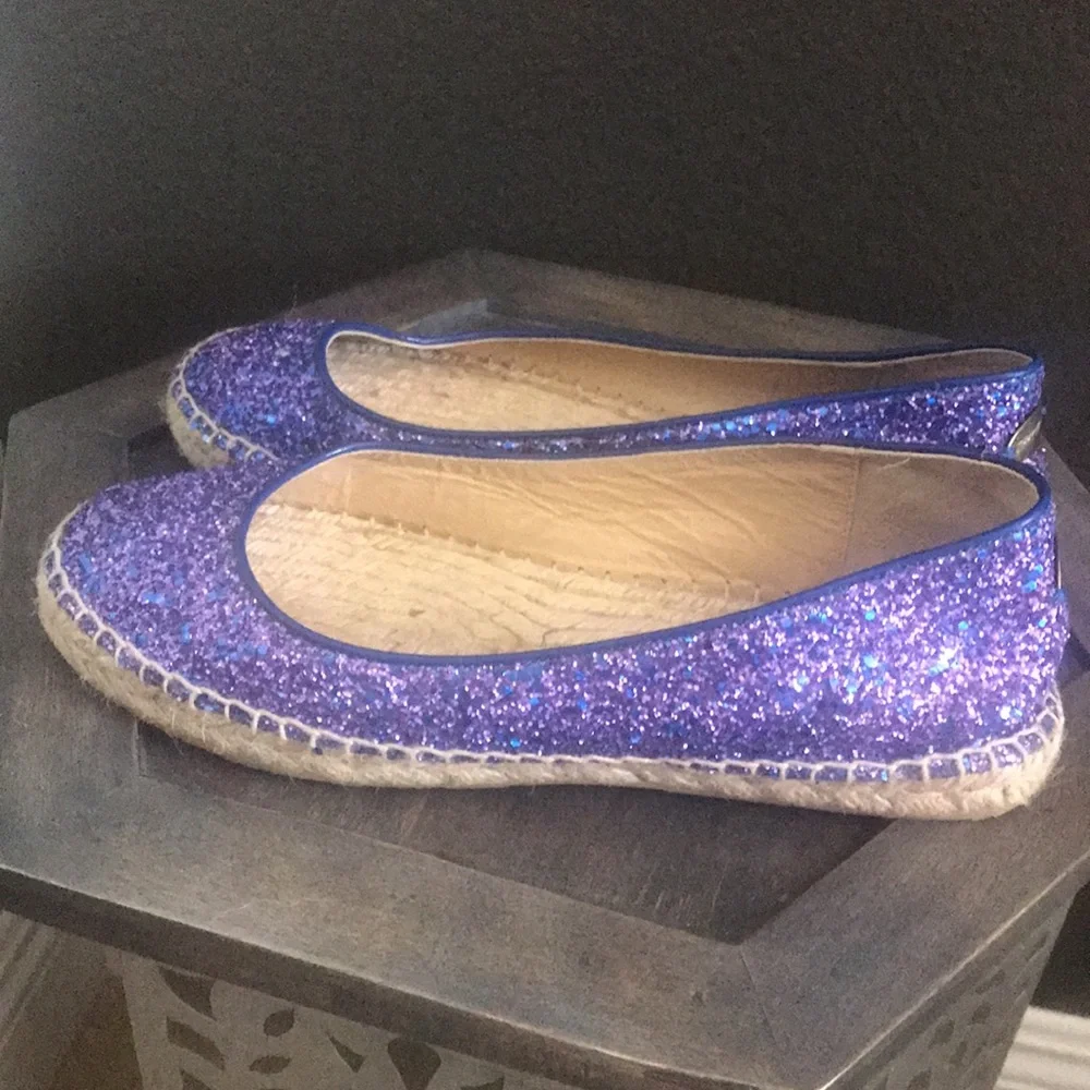 🛑 1 hour sale. Jimmy Choo, Like New, sparkle espadrilles - Picture 7 of 11
